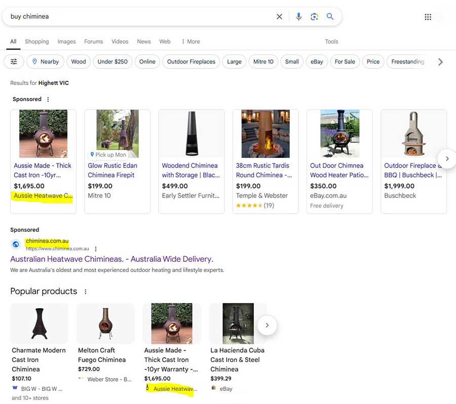 Image showing google search results page